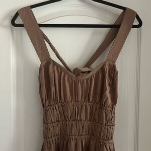 Elegant Brown Jumpsuit